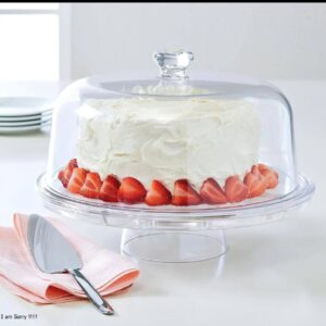 حامل وحافظة كيك أكريليك بقاعده LYTH