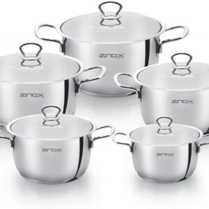 10 قطع كلاسيك من زينوكس، فضي، ستانلس ستيل
