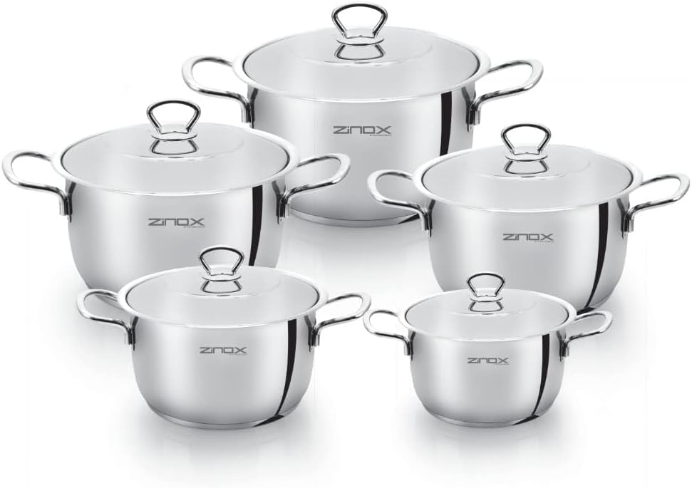 10 قطع كلاسيك من زينوكس، فضي، ستانلس ستيل