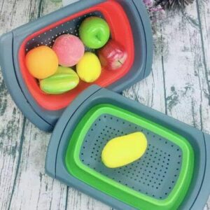 مصفاة سيليكون جامبو للفواكه والخضروات والمعكرونة